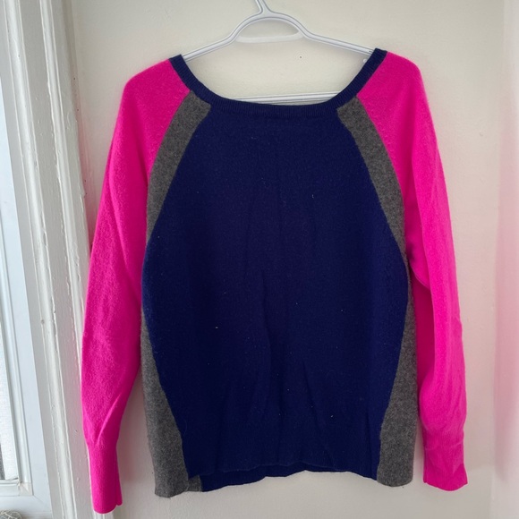DVF Color Blocked Cashmere Sweater - Picture 3 of 3